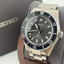 Seiko Auto SBDC101 Black Watch with Box & Manual - Working