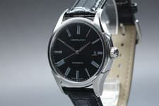 [Near MINT]  Hamilton H395150 40mm Black Dial Date Automatic Men's Watch