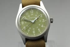[Exc+5] Hamilton Khaki 9219 33mm Green Dial Hand-Winding Men's Watch From JAPAN
