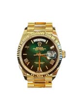 2026 Rolex Day-Date 36 Yellow Gold Green “Ombre” Dial 128238