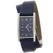 TIFFANY&Co. East West Mini Watches 34677344 Stainless Steel/Leather Ladies