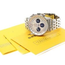 BREITLING NAVITIMER A23322 42mm SS Silver/Black Automatic Chronograph Date #C062