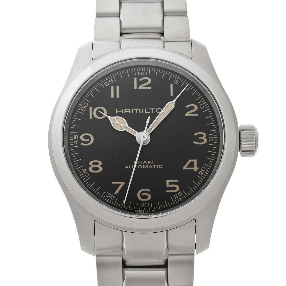 HAMILTON Khaki Field Marf H70405130 Black Dial Stainless Steel Automatic #W3115