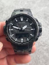 Casio Pro Trek PRW-6100Y Radio Solar Watch, Multi-Band 6, Triple Sensor