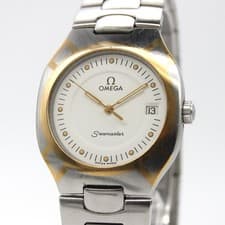 [NEAR MINT] OMEGA Seamaster Polaris Cal.1438 396.1022 Date Qz From JAPAN Z265