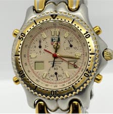 TAG HEUER CG1123-0 SENNA SEL Chronograph Men's Wristwatch Vintage used