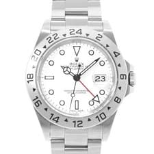 Rolex Explorer II 16570 40mm Polar White Dial Steel Mens Watch Papers 2001