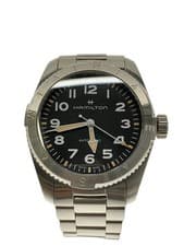 HAMILTON KHAKI FIELD Expedition Automatic Watch BLK SLV Titanium H702250