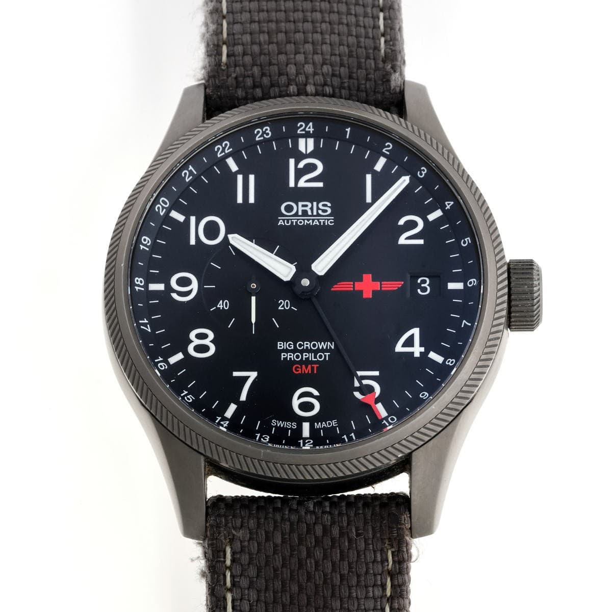 Oris ProPilot GMT Rega Automatic 01 748 7710 4284-SET, Black Dial, Stain #QY2D3Y