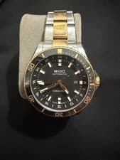 Mido Ocean Star Automatic Diver Watch Black Dial Two-Tone Bracelet