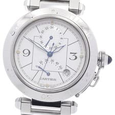 Cartier CARTIER W31037H3 Pasha 38mm GMT Power Reserve Automatic Men s with  9363