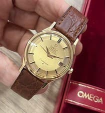 GORGEOUS OMEGA CONSTELLATION PIE-PAN DIAL  18K ROSE GOLD UNTOUCHED  WATCH