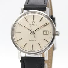 New Belt [NEAR MINT] OMEGA QUARTZ Cal.1342 196.0160 Date Men's From JAPAN Y982