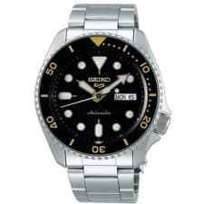 Seiko 5 Sport Automatic Watch SRPD57K1 Black Dial Stainless Steel Men's Watch