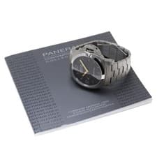 PANERAI LUMINOR MARINA 1950 PAM00352 45mm Titanium Brown Dial Date #C202