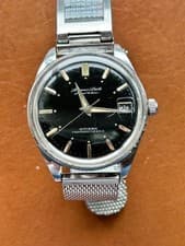 Citizen Homer Date Mechanical Watch 36mm Unisex Black Dial Pre-Owned