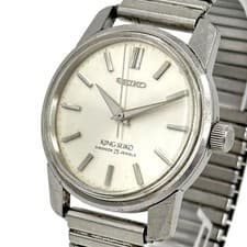 Seiko King Seiko Hand Wound Watch 44-9990 DIASHOCK 25J wrist 18cm