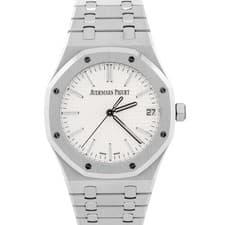2023 PAPERS Audemars Piguet Royal Oak WHITE 41mm Steel 15510ST.OO.1320ST.03 BOX