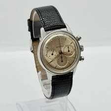 LEMANIA Watch Chronograph Triple Chrono Sunray Dial Silver Manual Winding Men's