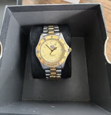 TAG Heuer Professional 2000 Silver Gold Two-Tone WE1120-R Swiss Made Quartz 38mm