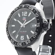 New battery [MINT] TAG Heuer Formula 1 WAZ1110 Black Quartz Men's Watch JAPAN