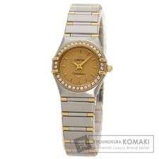 OMEGA 1367.10 Constellation Mini bezel diamond watch stainless steel SSxK18YG di