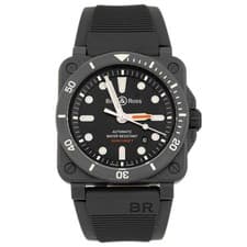 Bell & Ross BR-03 Diver Black Matte Ceramic 42x42mm BR0392-D-BL-CE/SRB Full Set