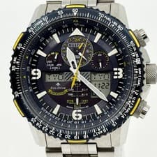 CITIZEN ProMaster JY8078-52 Navy Eco-Drive Men's Watch w Box & 2 Links