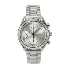 Omega Speedmaster Day Date 39MM 3523.30.00 Silver Calendar Chrono Steel Watch