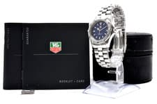 TAG Heuer 2000 Professional WK1113-0 Quartz Men's Watch Blue Dial 200m Silver