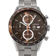 Tag Heuer Carrera Timer Chronograph CV2013.BA0786 Brown Stainless Steel #W2652