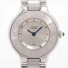 Cartier Must 21 W10109T2 SS SS QZ Silver-Face