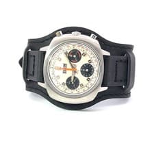 Elgin 1960s Chronograph Watch 7452 Panda Dial Stainless Valjoux 7736 Vintage Men