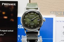 LIMITED*MINT* SEIKO PRESAGE SARY181 GREEN Cocktail Time STAR BAR Automatic Watch