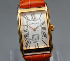 [N MINT BOX] HAMILTON Ardmore 6268 Quartz Small Second 23mm Roman Unisex Watch