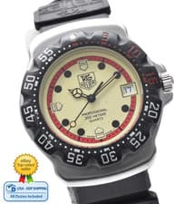 [NEAR MINT]TAG HEUER Formula1 Professional 371.513 Cream quartz 35mm Men's Watch