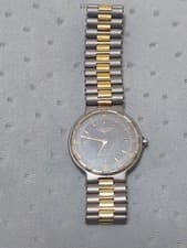 Longines Conquest Gray Dial Analog Titanium Quartz Men Watch Used Working #96