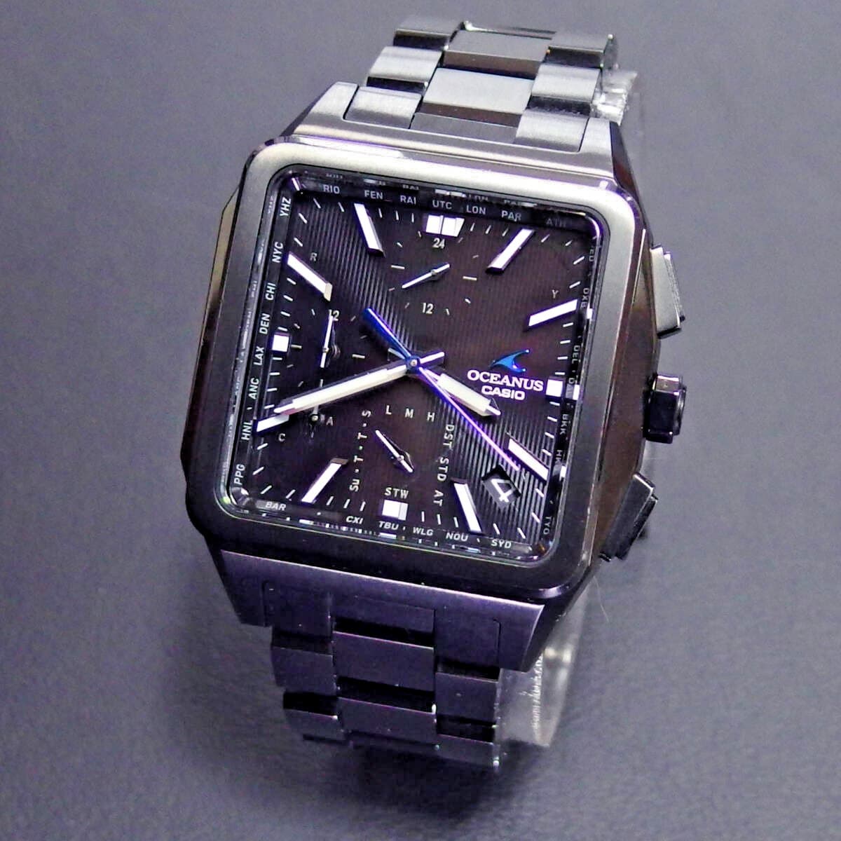 [☆Excellent] CASIO OCEANUS OCW-T5000B-1AJF Titanium Bluetooth Black Radio Solar