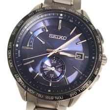 SEIKO Seiko 8B63-0AB0 Brightz Flight Expert Dual Time Radio Solar Titanium