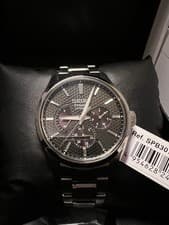 Seiko Presage Sharp Edged Kurotobi SPB307J1 Automatic Watch Steel Strap Full Set