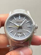 Rare Seiko Classic SUR543P1 Men Grey Dial Fullset Watch Date Dress Men