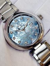 ❤️$9800 [N. MINT] 34mm Omega De Ville LadyMatic Diamond Dial Co-Axial Swiss Made