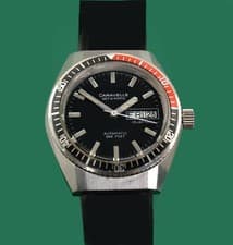 CARAVELLE by BULOVA Vintage 70s  Divers Watch 666 Feet Rotating Bezel