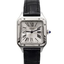 Cartier Santos Dumont Small Quartz Leather Band Women's Watch AA62053 154508928