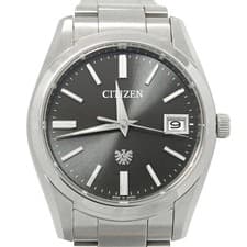 Citizen The  AQ4080-52E A060 Eco-Drive Perpetual Quartz Watch, Gray Dial