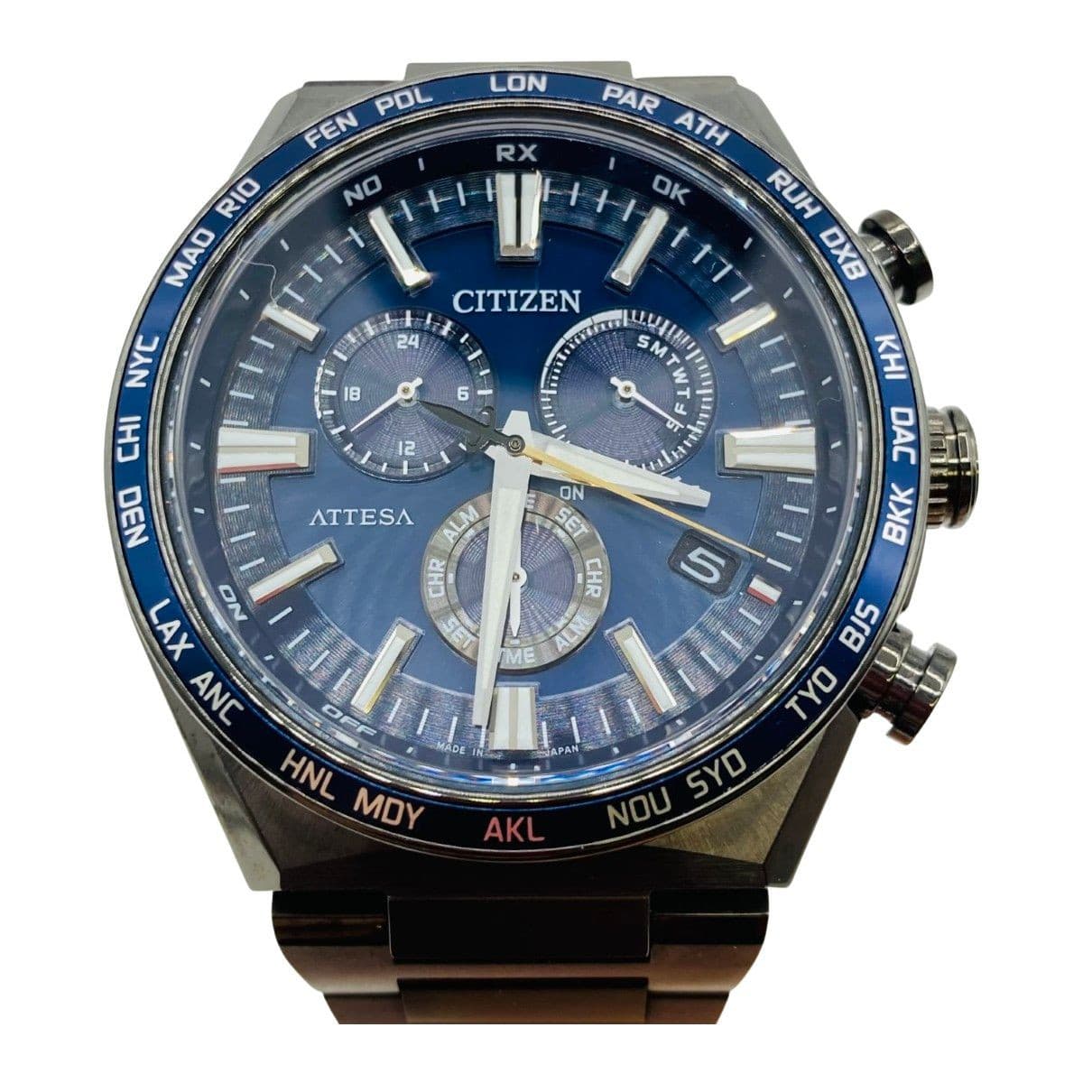 Citizen Attesa CB5967-66L Solar Radio Controlled Men's Watch E660 Blue