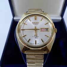 Seiko Lord Matic 5606-7000 Automatic 23J Day Date Gold Dial 1.42in Case