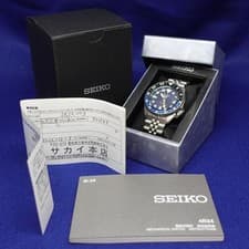 Seiko 5 Sports SKX GMT Automatic SBSC003 4R34 Blue Black Men's Watch Used
