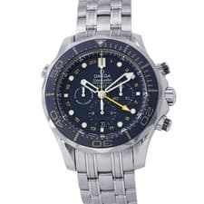 OMEGA Seamaster Diver300M Co-Axial GMT Chronograph 44mm Stainless Steel Blue...