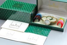 Vintage Gucci Change Bezel 11/12.2 12 Colors Women's Watch 26mm 7J 0926348